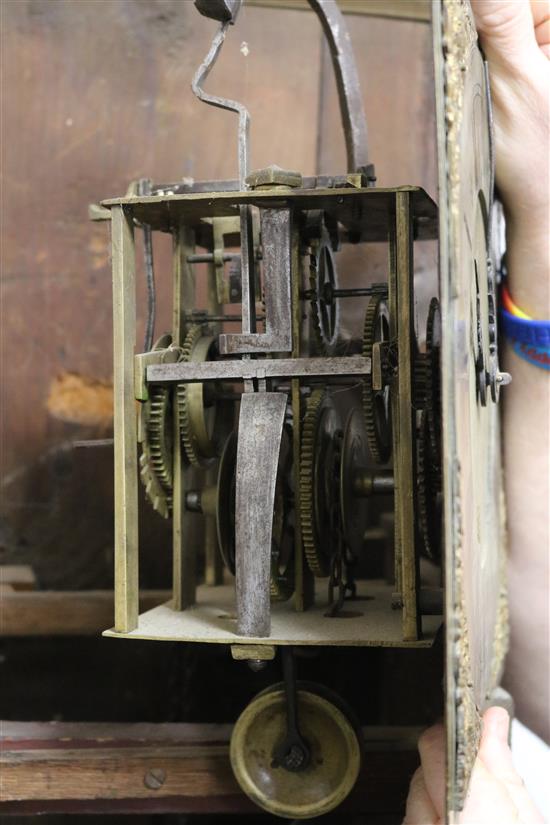 Joseph Thompson of Cirencester - A mid 18th century oak 30 hour longcase clock H.192cm
